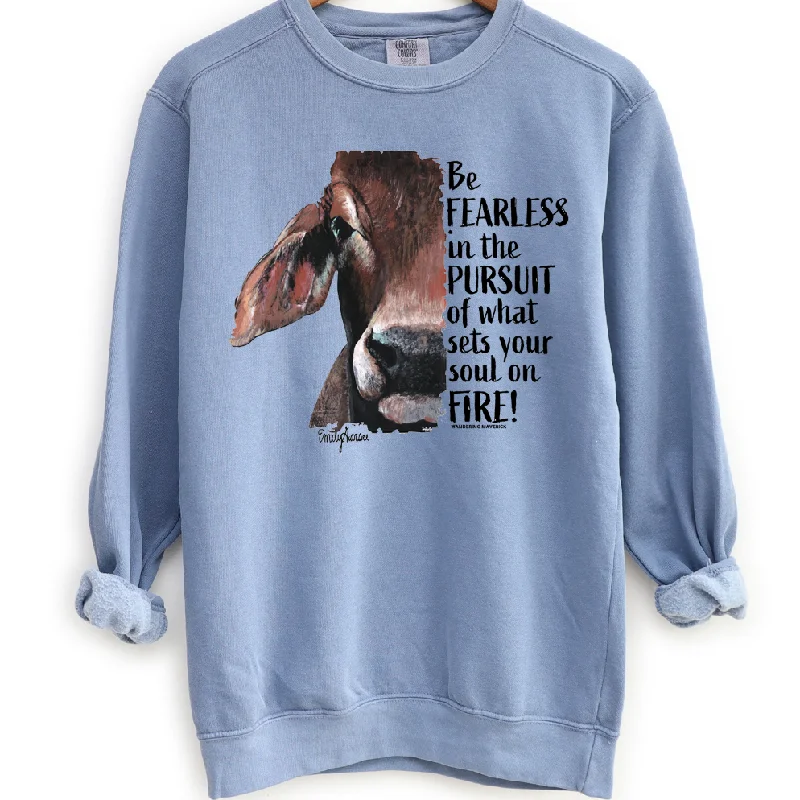 Women's Blouse with Mandarin CollarFearless Brahman Crewneck (S-3XL) - Multiple Colors!