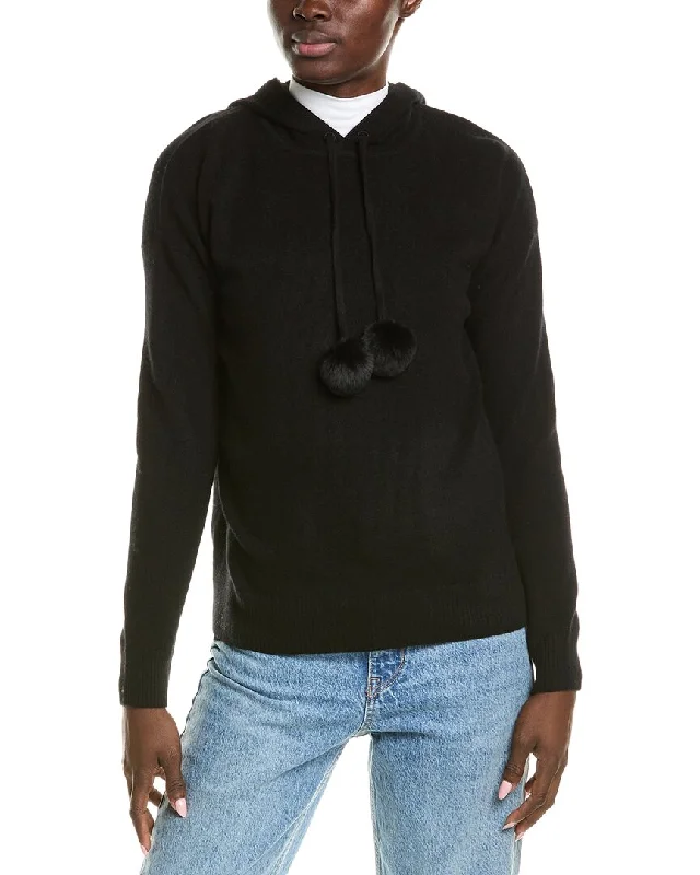 Women's Blouse with Cropped LengthQUINN Cashmere Hoodie