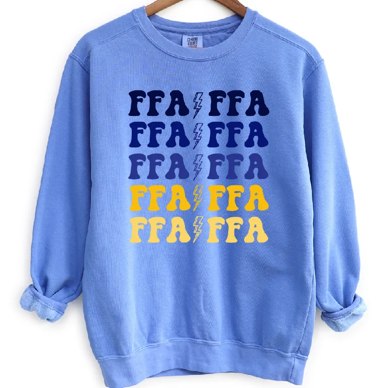 Women's Blouse with Boat CollarFFA Bolt Crewneck (S-3XL) - Multiple Colors!