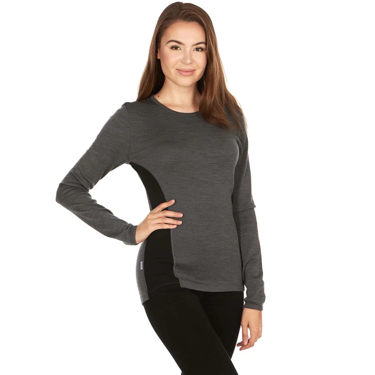 Women's Blouse with Wide CollarMinus33 Women's Ossipee Merino Wool Midweight Long Sleeve Top