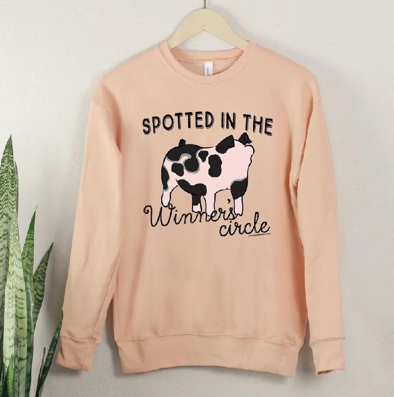 Women's Blouse with Lapel CollarSpotted In The Winners Circle Crewneck (S-3XL) - Multiple Colors!
