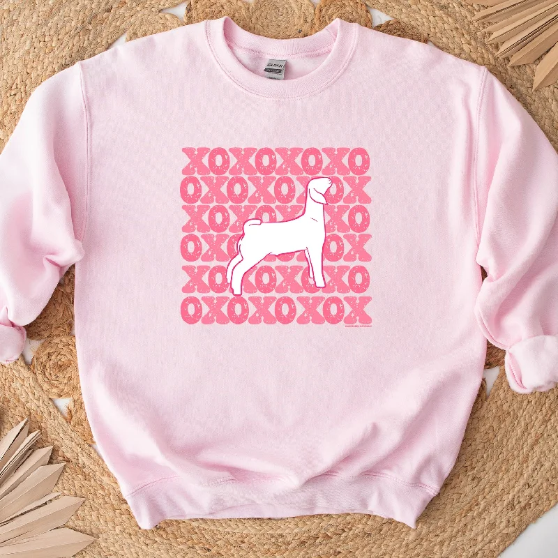 Women's Blouse with FlouncesXO Goat Crewneck (S-3XL) - Multiple Colors!