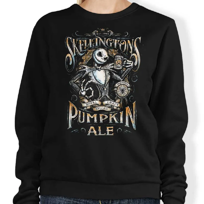 Women's Ruffled BlouseSkellington's Pumpkin Ale - Sweatshirt