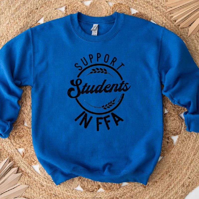 Women's Blouse with Lapel CollarSupport Students in FFA Crewneck (S-3XL) - Multiple Colors!