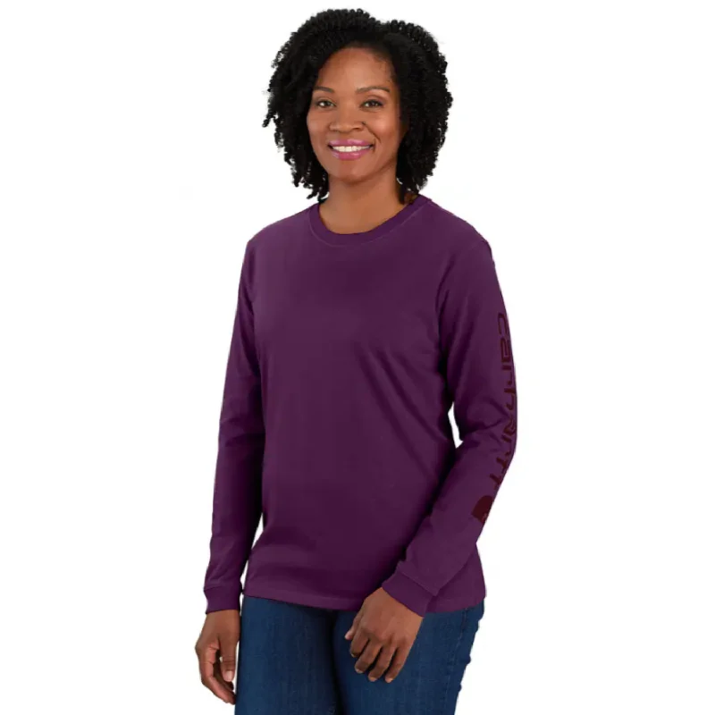 Women's Blouse with Sweetheart CollarCarhartt Women's Logo Sleeve Long Sleeve T-Shirt