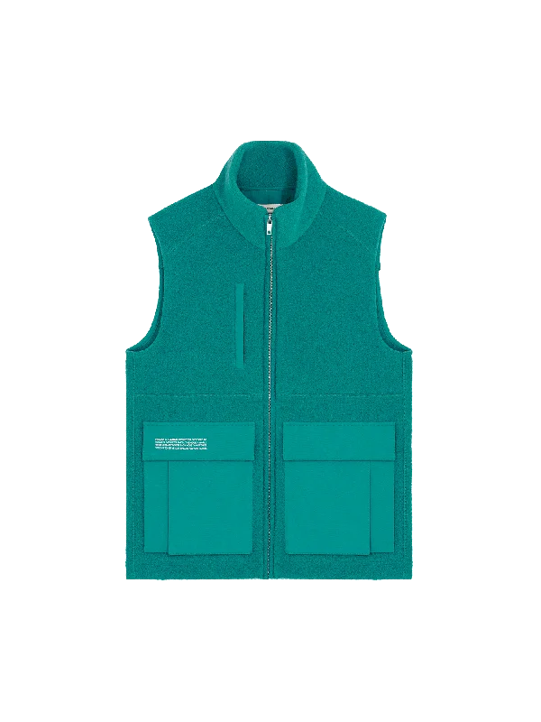 Women's Blouse with SmockingWomen's DNA Utility Wool Gilet—scarab teal