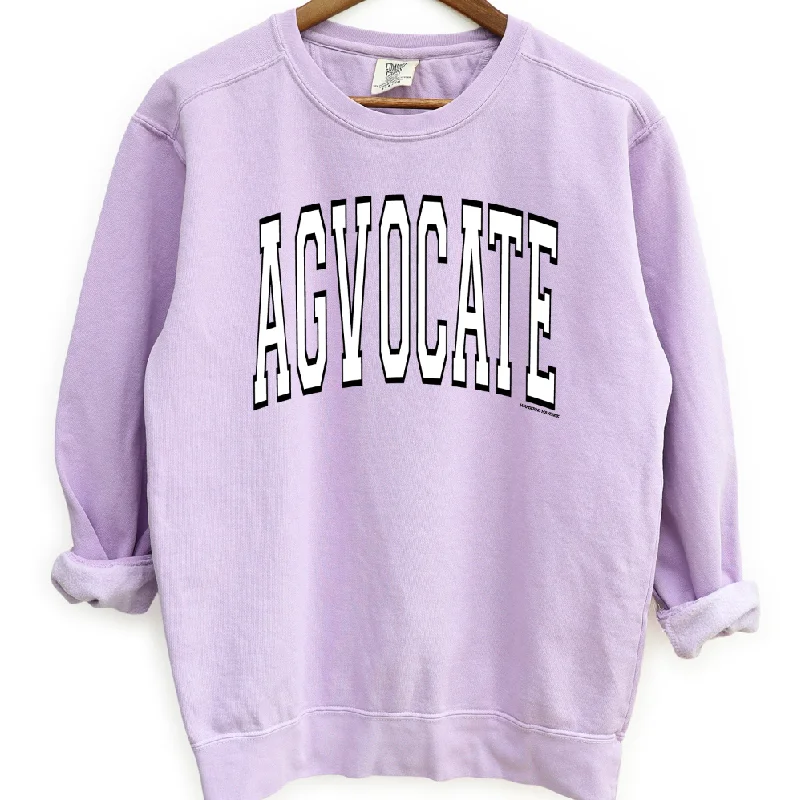 Women's Blouse with Shirt CollarBig Varsity Agvocate BLACK & WHITE Crewneck (S-3XL) - Multiple Colors! Women's Blouse with Shirt CollarBig Varsity Agvocate BLACK & WHITE Crewneck (S-3XL) - Multiple Colors!