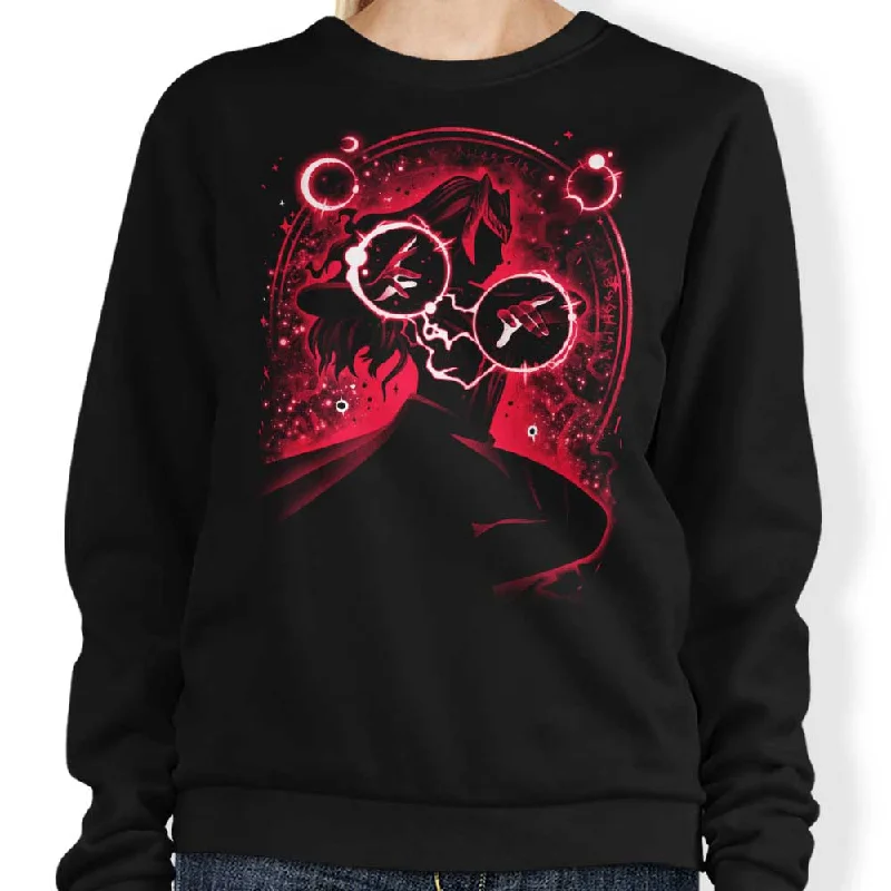 Women's Blouse with Shawl CollarScarlet Chaos - Sweatshirt