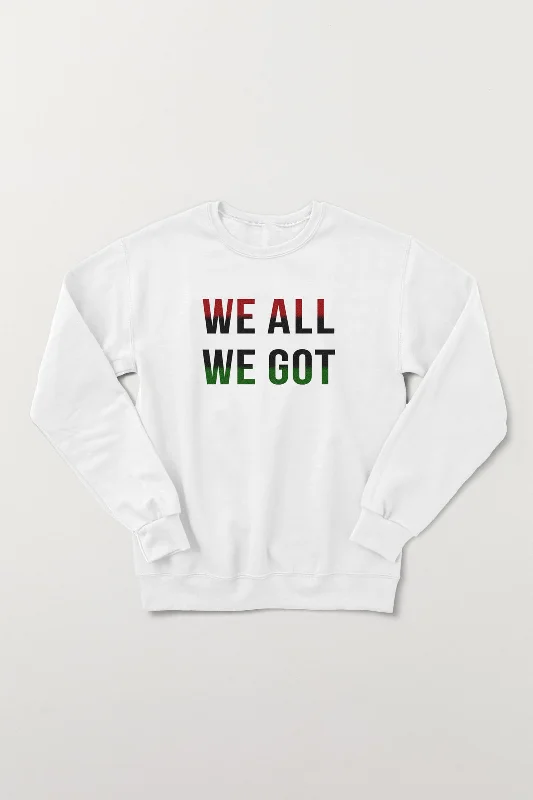 Women's Blouse with BeadsWe All We Got Crewneck