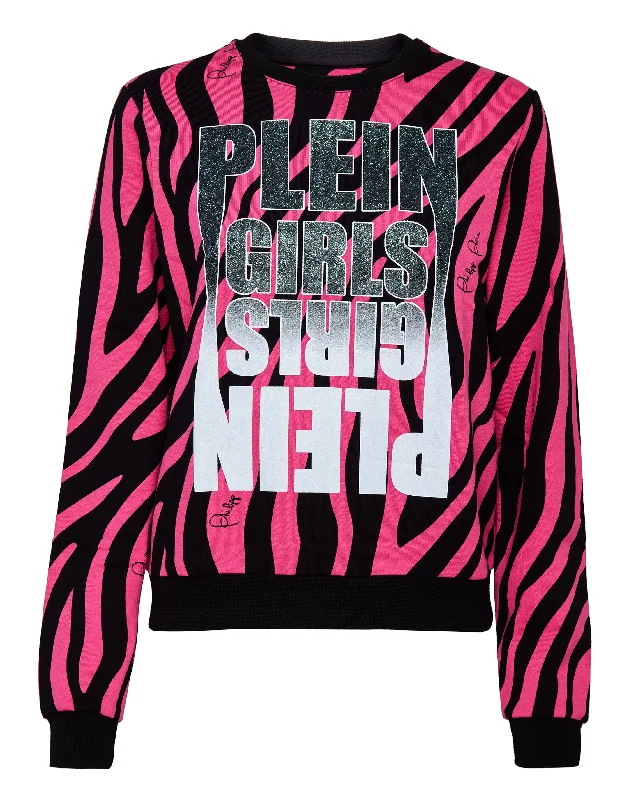 Women's Blouse with Rounded CollarSweatshirt LS Zebra