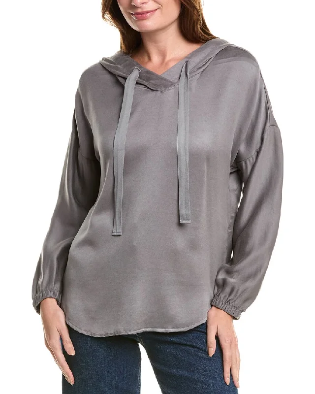 Women's Blouse for Casual WearBella Dahl V-Neck Hoodie