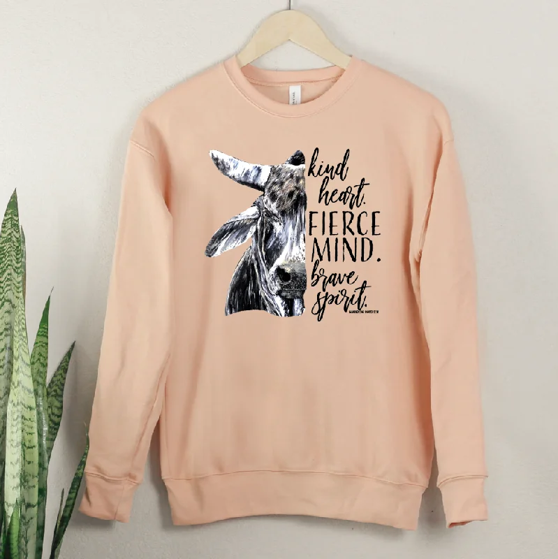 Women's Blouse with Narrow CollarFierce Mind Brahman Crewneck (S-3XL) - Multiple Colors!