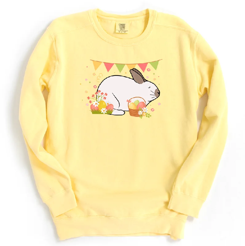 Women's Blouse with Narrow CollarSpring Easter Rabbit Crewneck (S-3XL) - Multiple Colors!