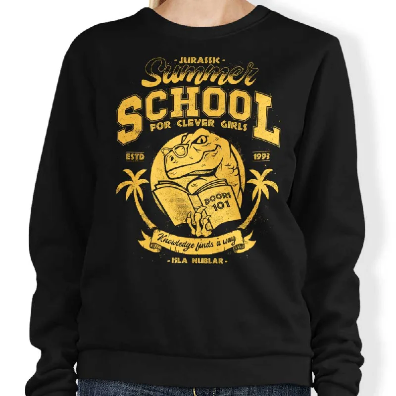 Women's Blouse with Narrow CollarJurassic Summer School - Sweatshirt