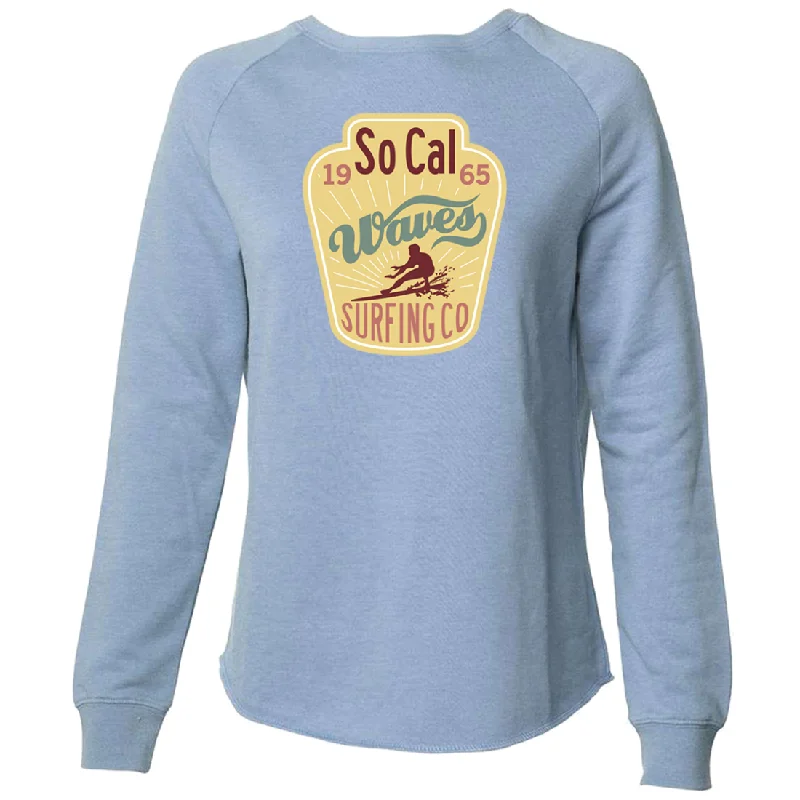 Women's Striped BlouseSo Cal Waves Surfing Co Super Soft Crewneck Sweater