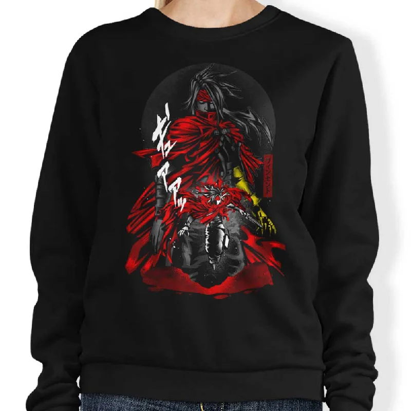 Women's Blouse for SchoolDemon Red Cape - Sweatshirt