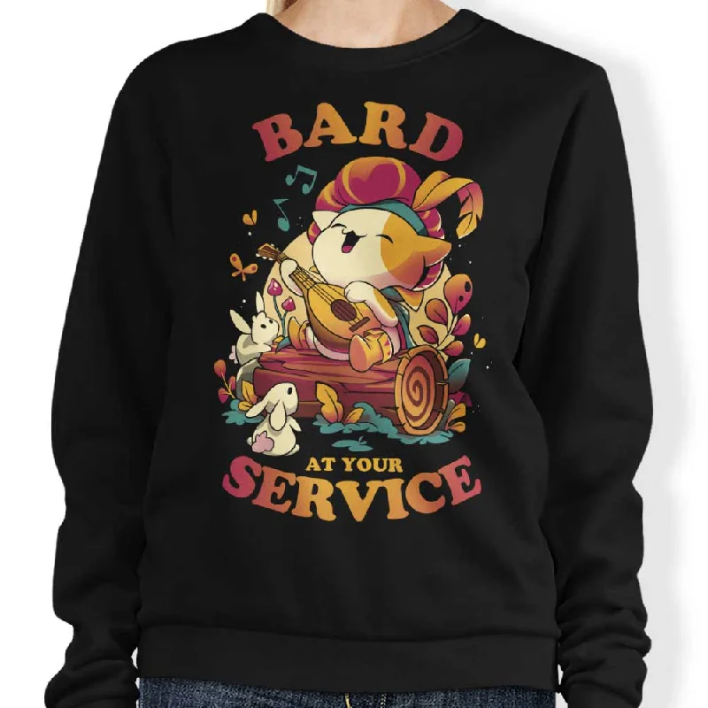 Women's Blouse with ZipperBard at Your Service - Sweatshirt