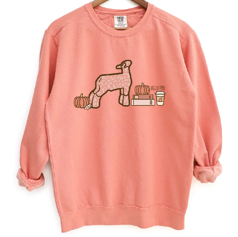 Women's Blouse with Narrow CollarPumpkin Spice Lamb Crewneck (S-3XL) - Multiple Colors!
