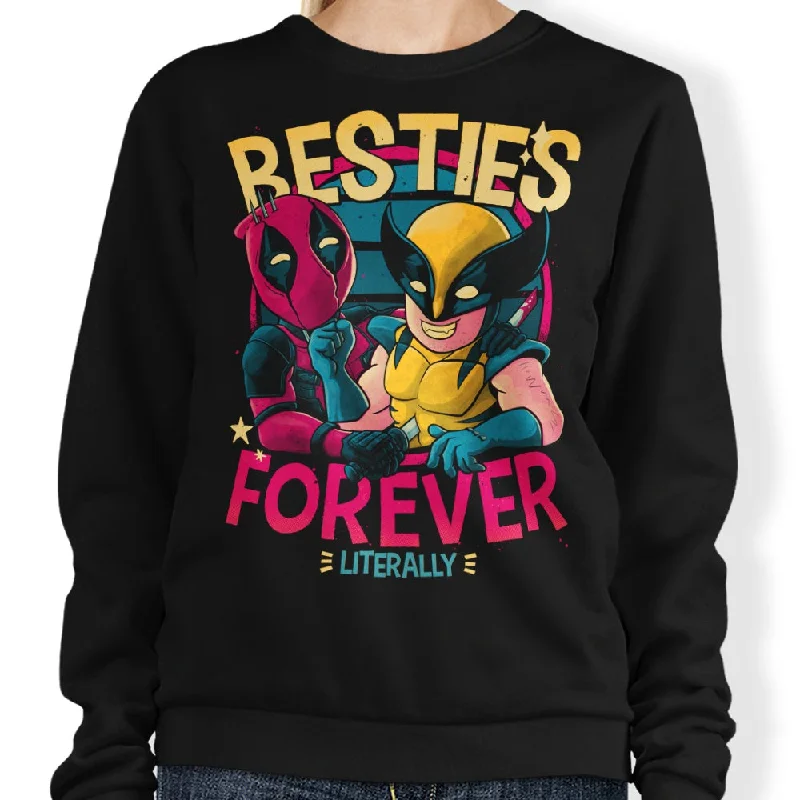 Women's Blouse with Shirt CollarBesties Forever - Sweatshirt