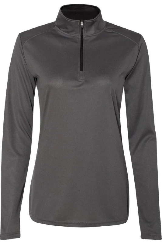 Women's Blouse with Narrow CollarBadger Womens B-Core Quarter-Zip Pullover