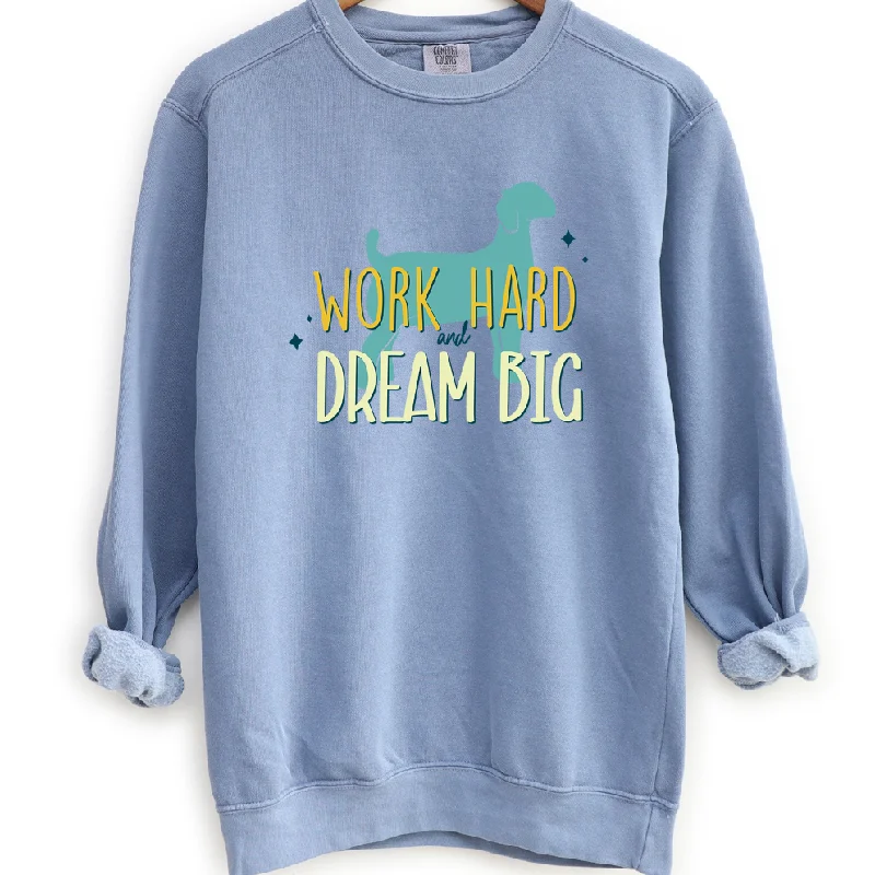 Women's Blouse with Straight HemDream Big Goat Crewneck (S-3XL) - Multiple Colors!