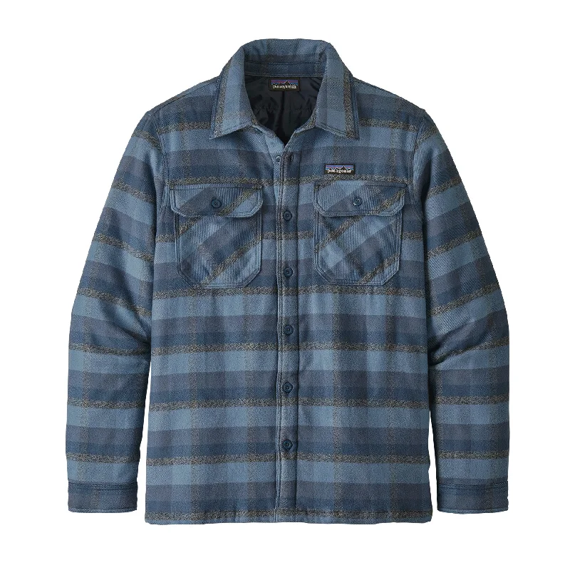 men's denim jacket with leather patchesM's Insulated Fjord Flannel Jacket