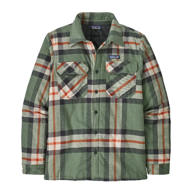 men's quilted winter jacketMen's Insulated Organic Cotton Midweight Fjord Flannel Shirt