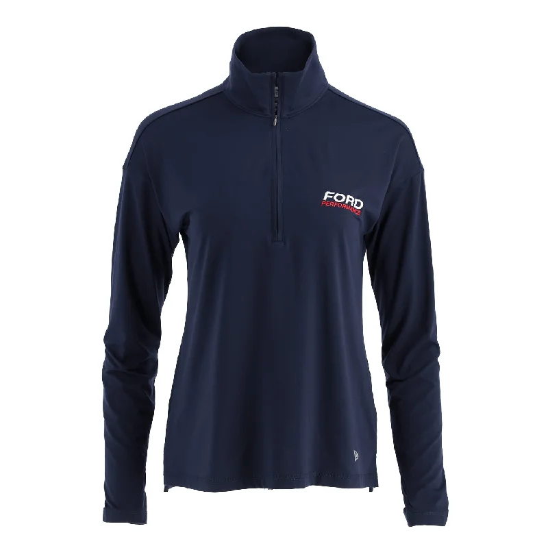 men's denim jacket with rip and repairFord Performance Women's Half Zip Pullover