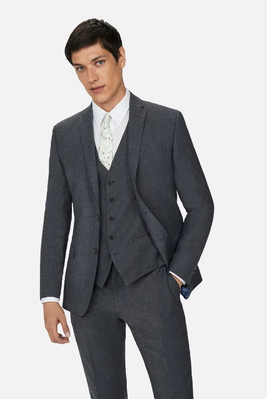 men's peacoat with beltGrey Ted Baker Suit