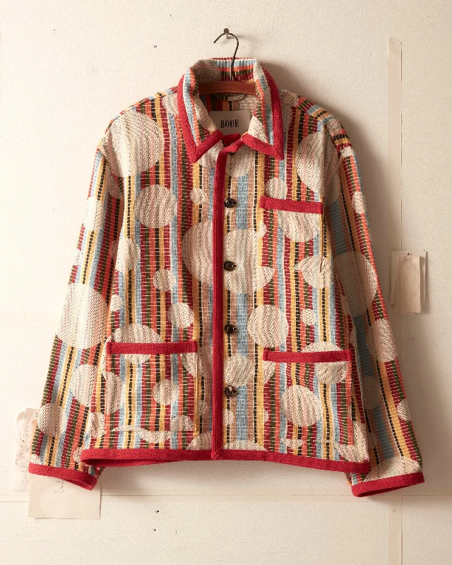 men's insulated puffer jacketBubble Jacquard Workwear Jacket