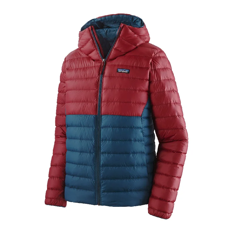 men's peacoat with double-breasted buttonsMen's Down Sweater Hoody
