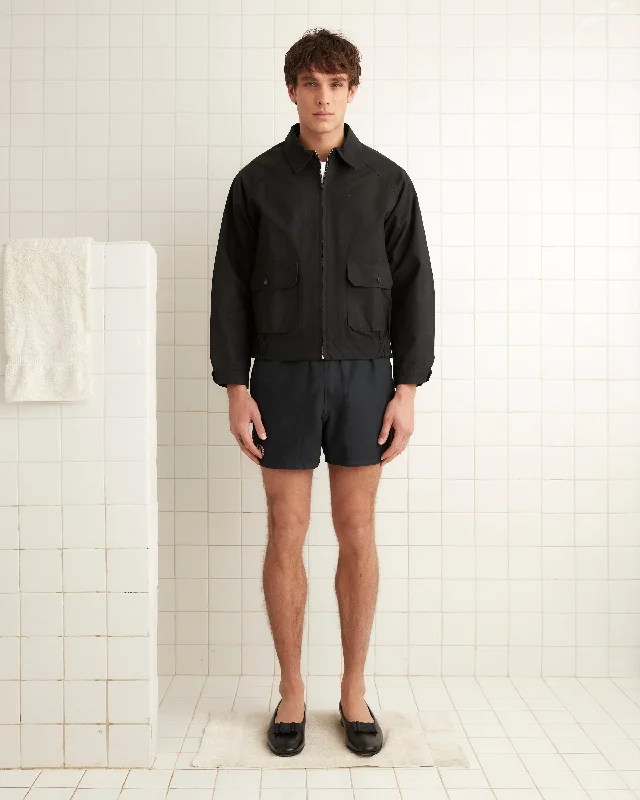 men's peacoat with inner liningCoach's Jacket - Black