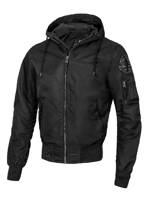 men's down vest jacket for fallMen's hooded jacket Starwood II - Black