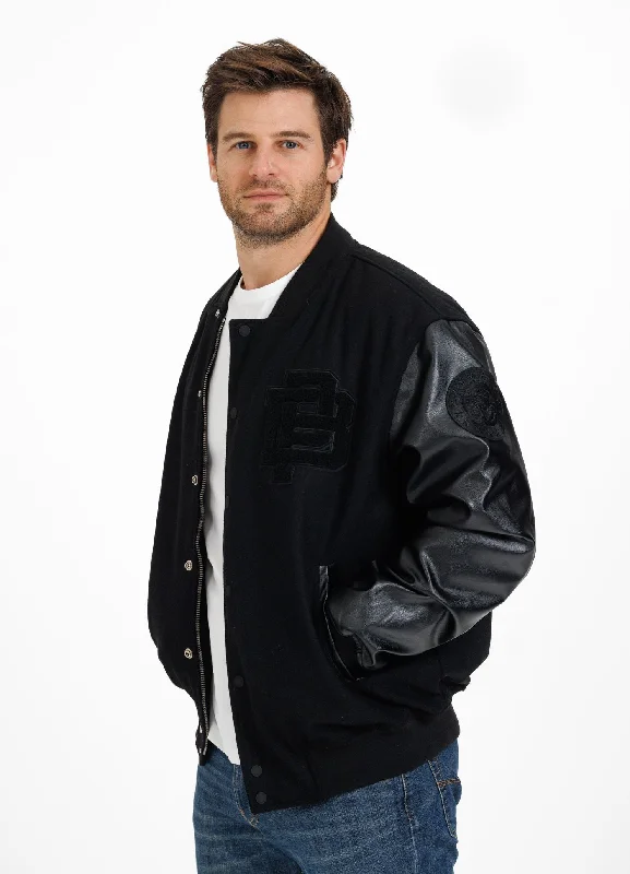 men's casual leather bomber jacket with fur liningMen's transitional jacket Fisher