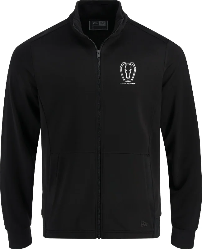 men's leather jacket with embroideryFord Mustang Men's Dark Horse Lightweight Performance Terry Full Zip Fleece