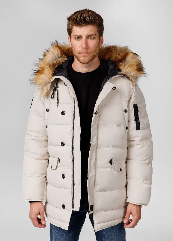 men's quilted vest jacketMen's winter  hooded parka jacket Kingston II