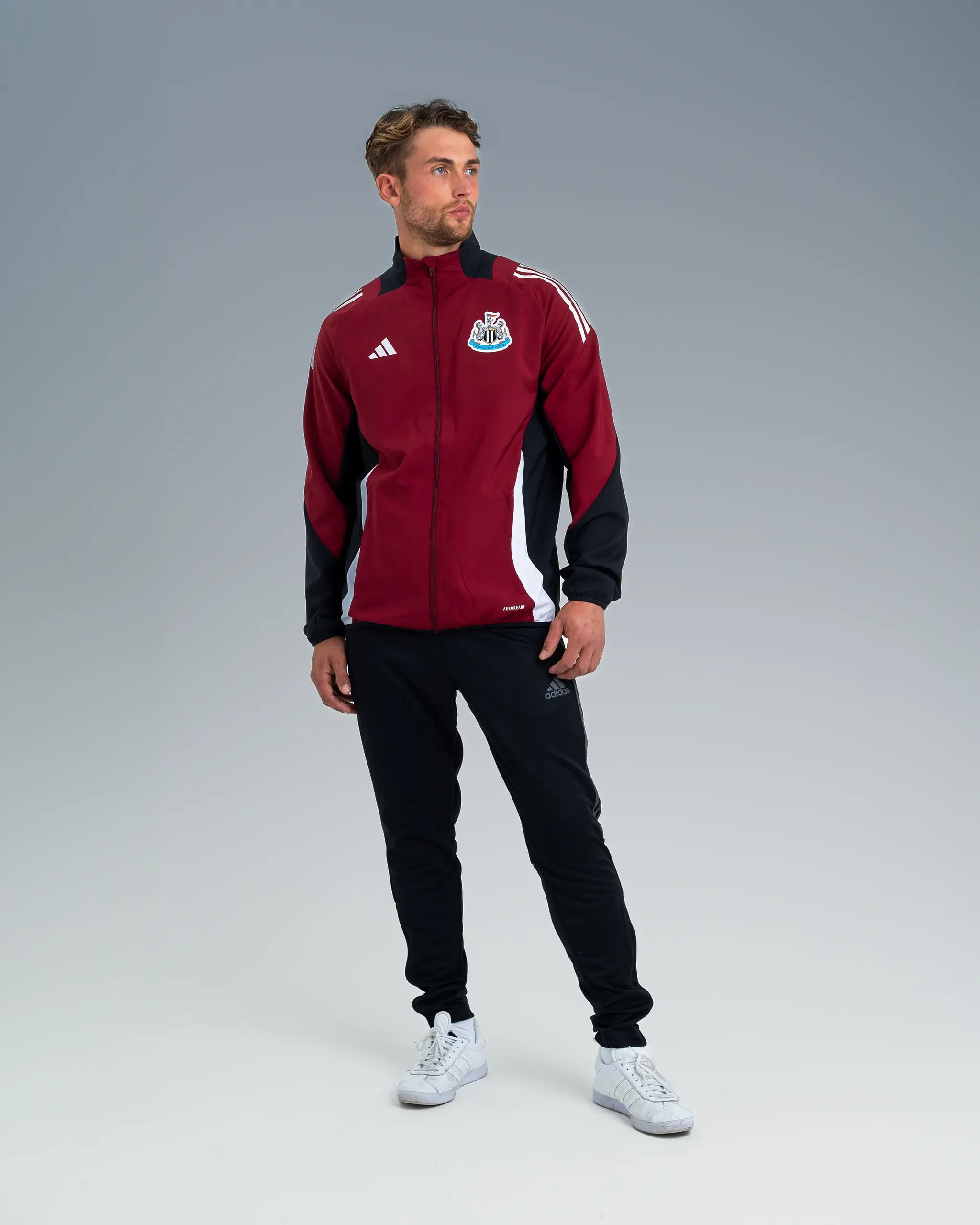men's lightweight denim jacketNewcastle United adidas 24/25 Players' Presentation Jacket