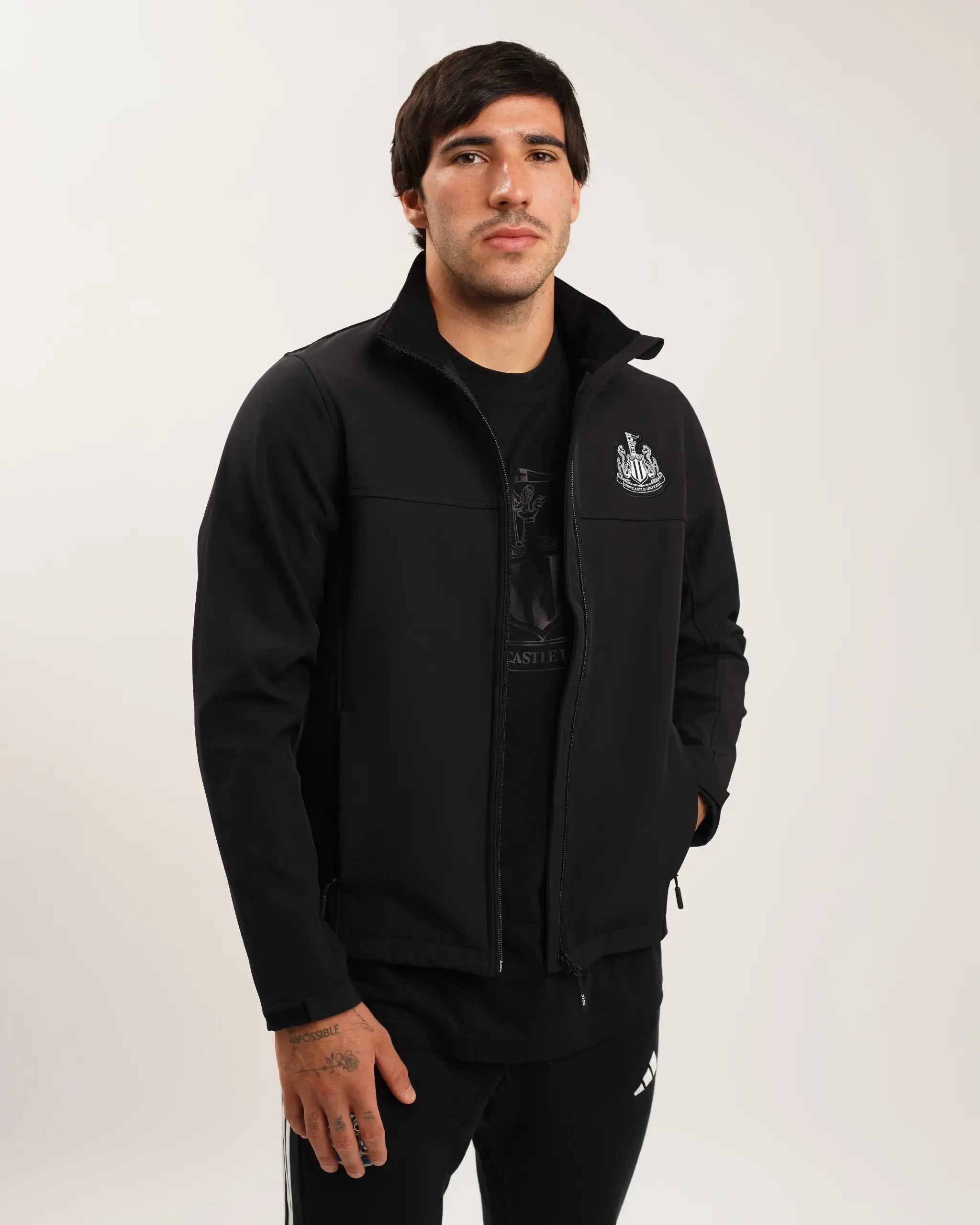 men's winter coat with thermal liningNewcastle United Men's Black Softshell Jacket