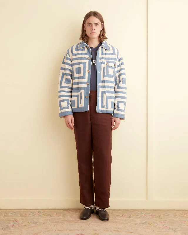 men's parka coat with drawstringsWhite House Steps Quilt Jacket