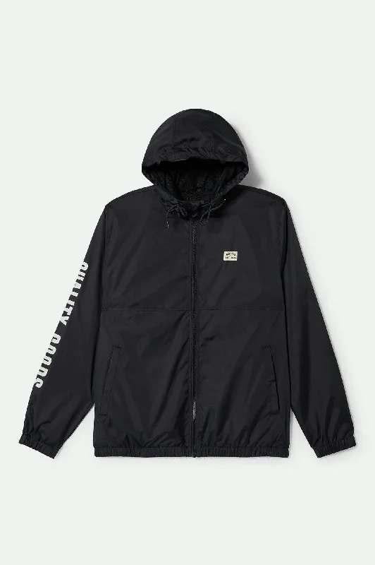 men's bomber jacket with fleece collarClaxton Woodburn Lightweight Jacket - Black
