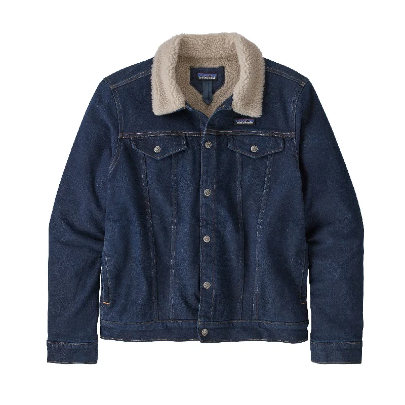 men's puffer jacket for winterMen's Pile-Lined Trucker Jacket