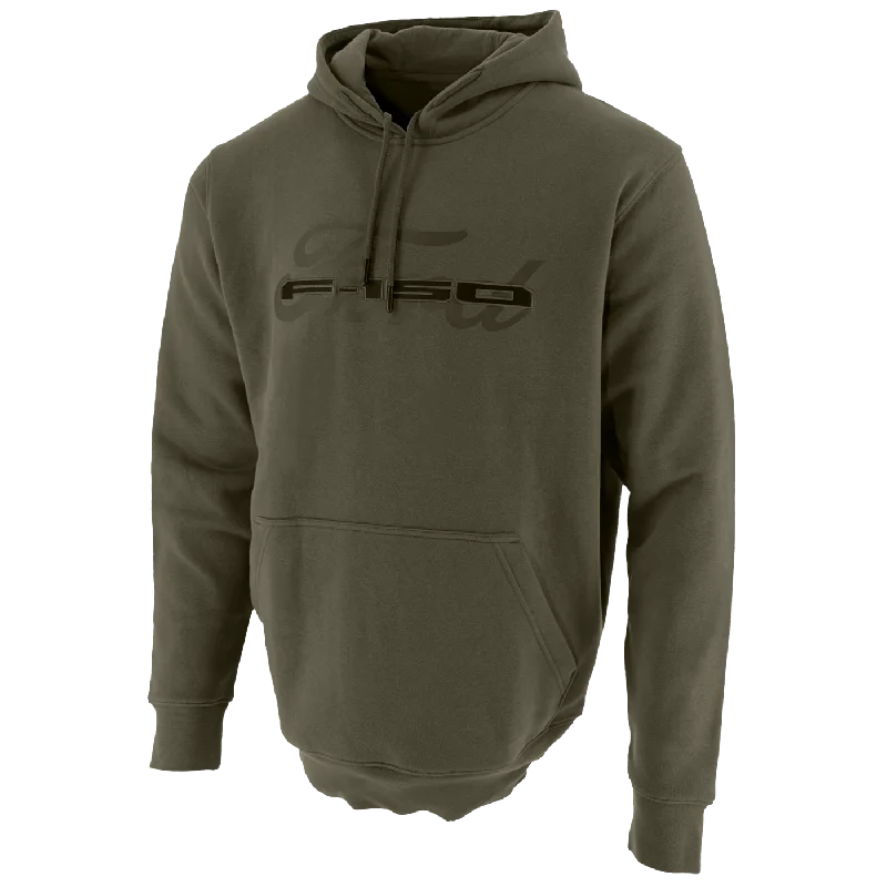 men's hooded bomber jacketFord Trucks Men's F-150 Embroidered Hooded Pullover Fleece