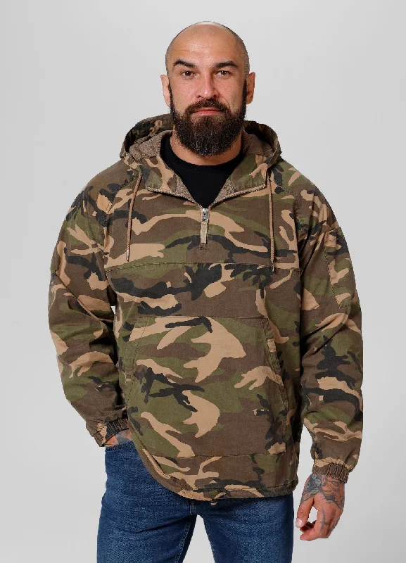 men's casual leather jacket with pocketsKangaroo hooded jacket Bassmore