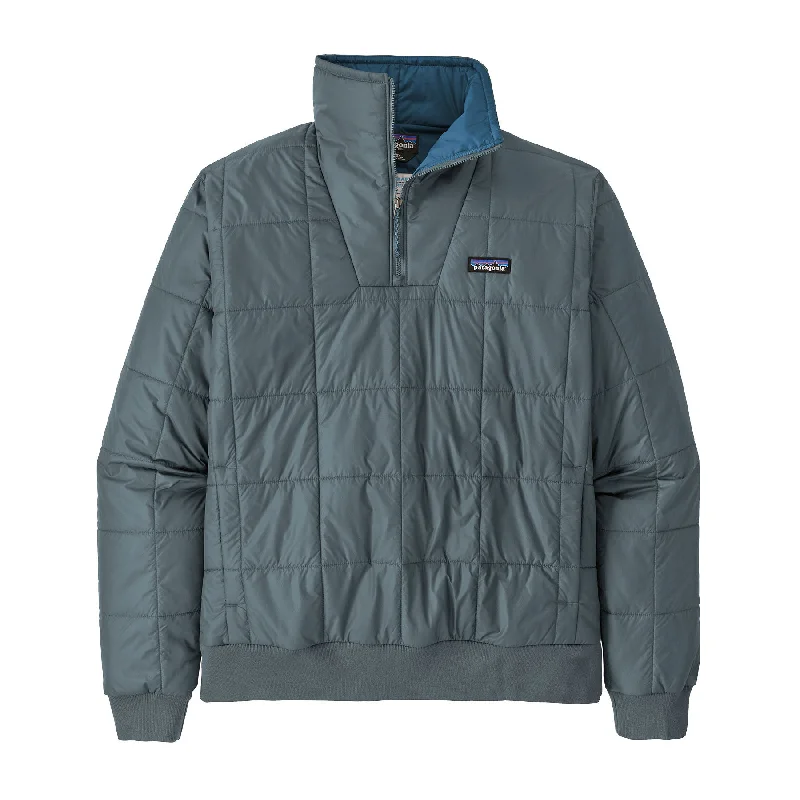 men's insulated parka for skiingMen's Box Quilted Pullover