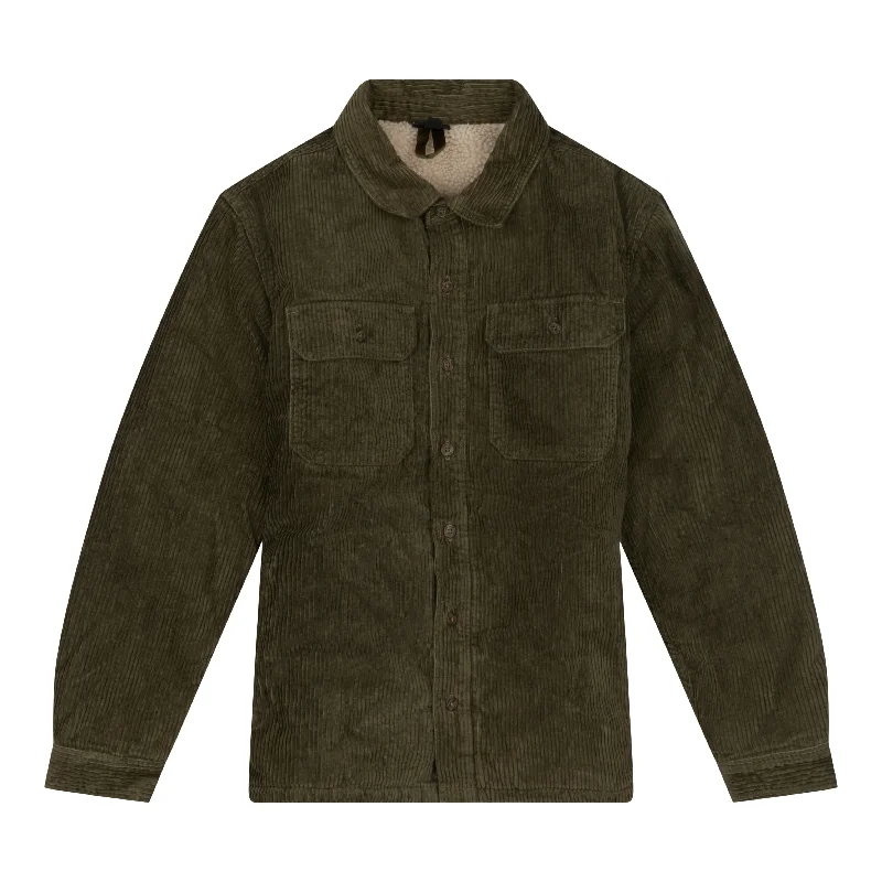 men's fleece-lined parkaMen's Pile-Lined Corduroy Shirt Jacket
