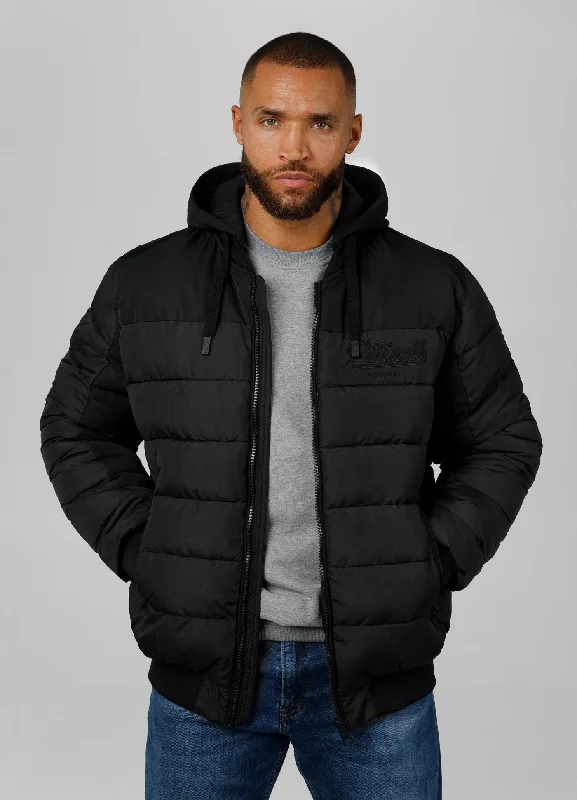 men's insulated denim jacketMen's winter hooded jacket Hidden