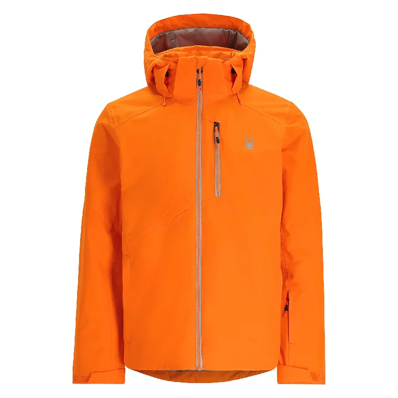 men's hooded bomber jacketMens Tripoint - Orange Shock