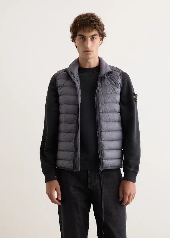 men's leather jacket with snap buttonsRecycled Nylon Down Vest