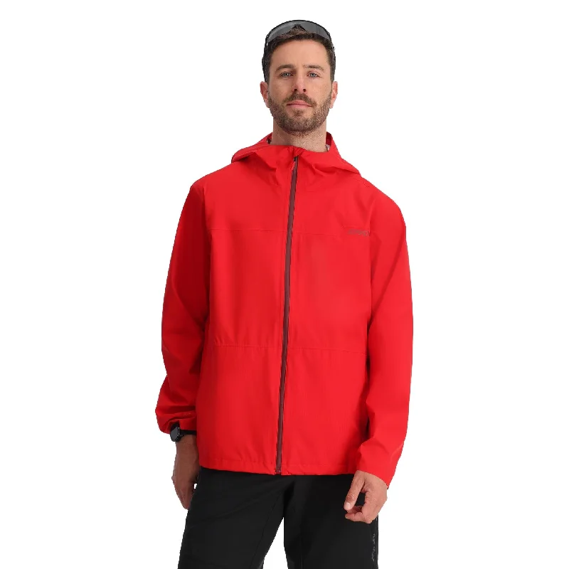 men's tailored blazer with pocketsMens Clutch Shell Jacket - Spyder Red