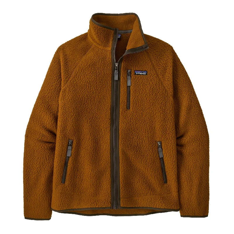 men's insulated parka with pockets and zippersMen's Retro Pile Jacket